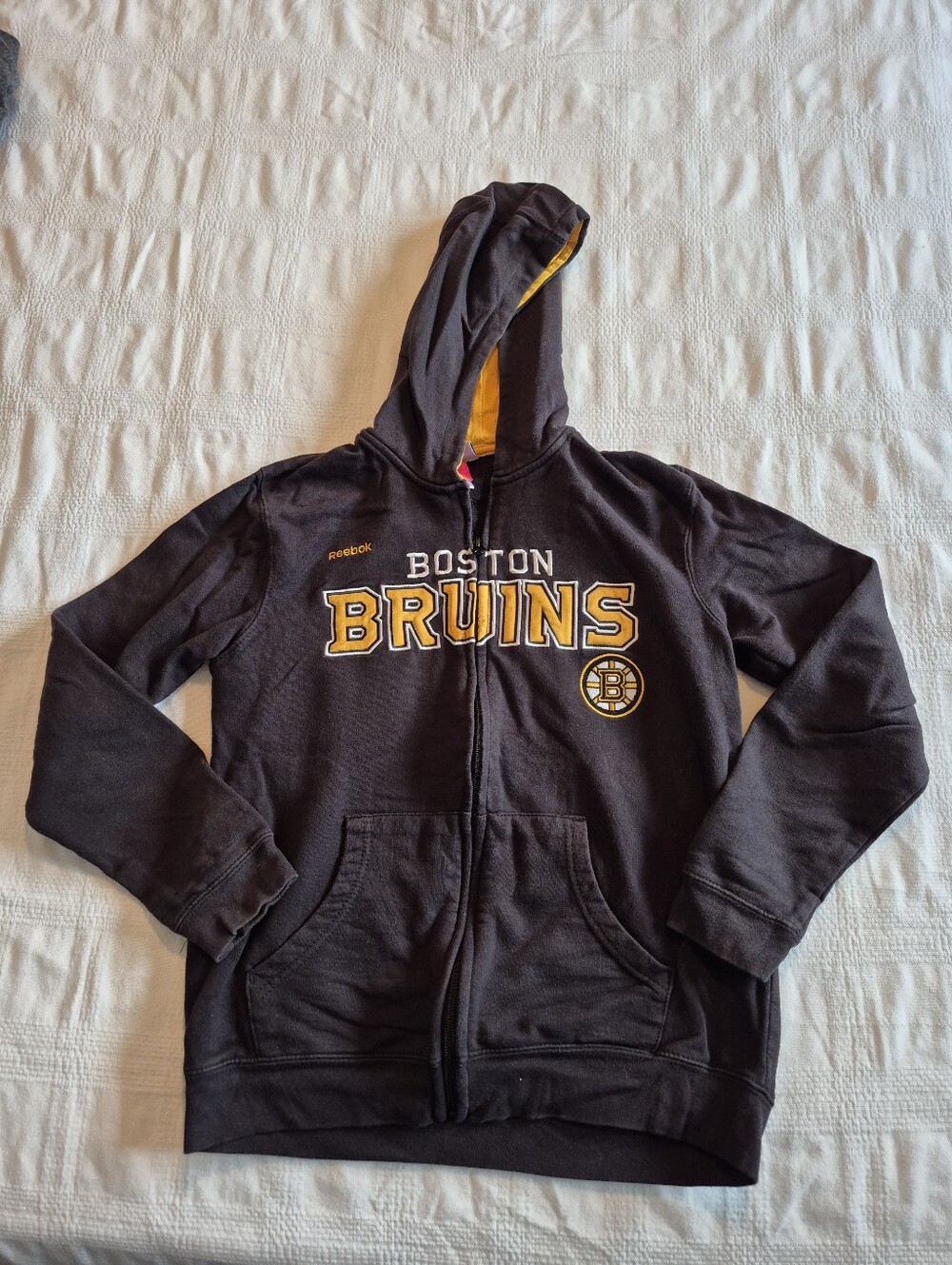 Reebok boys or girls size Large 14/16 full zip hoodie swearshirt GUC